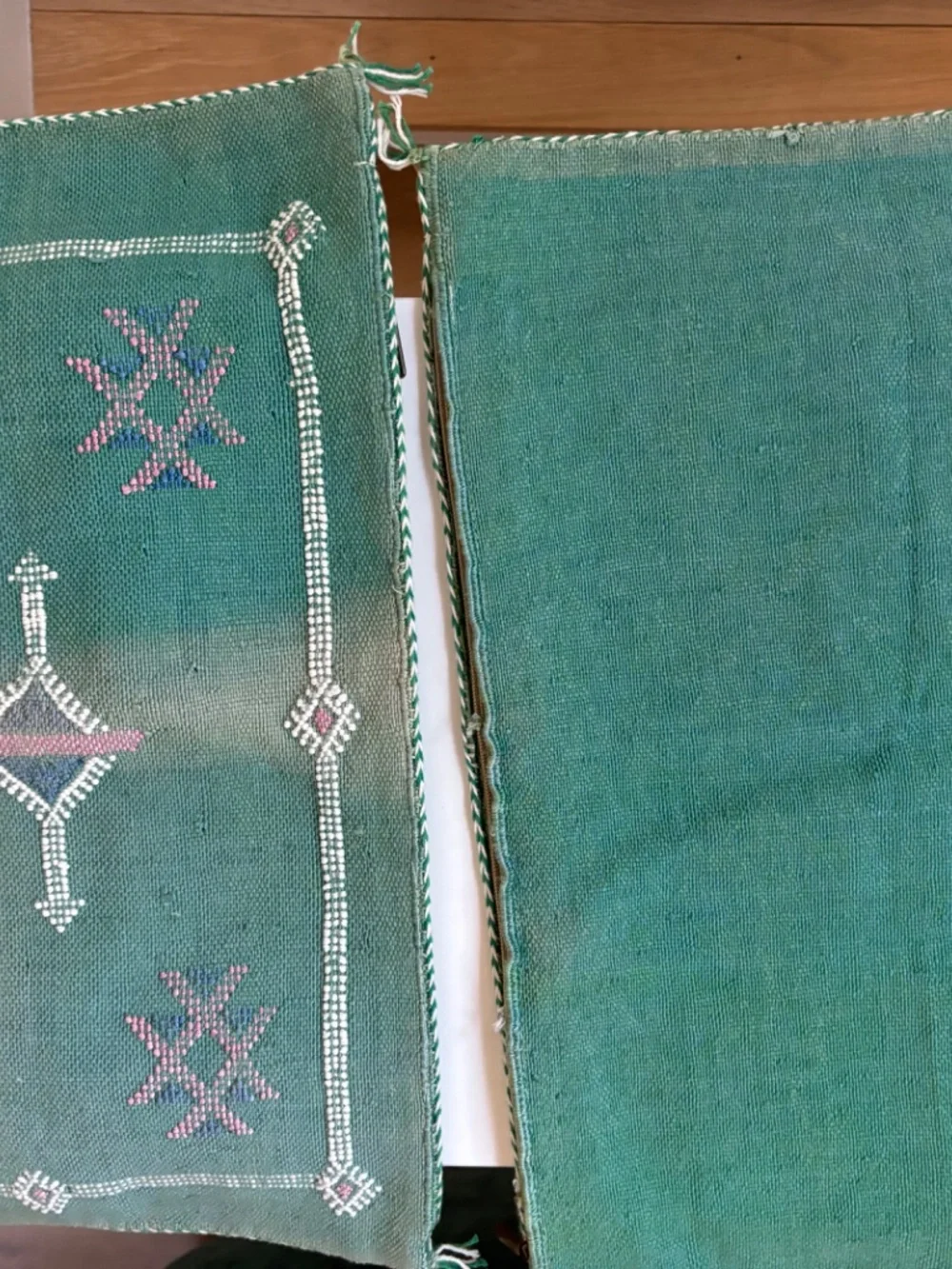 2 Moroccan Cushion Covers - hand made, purchased in Morocco